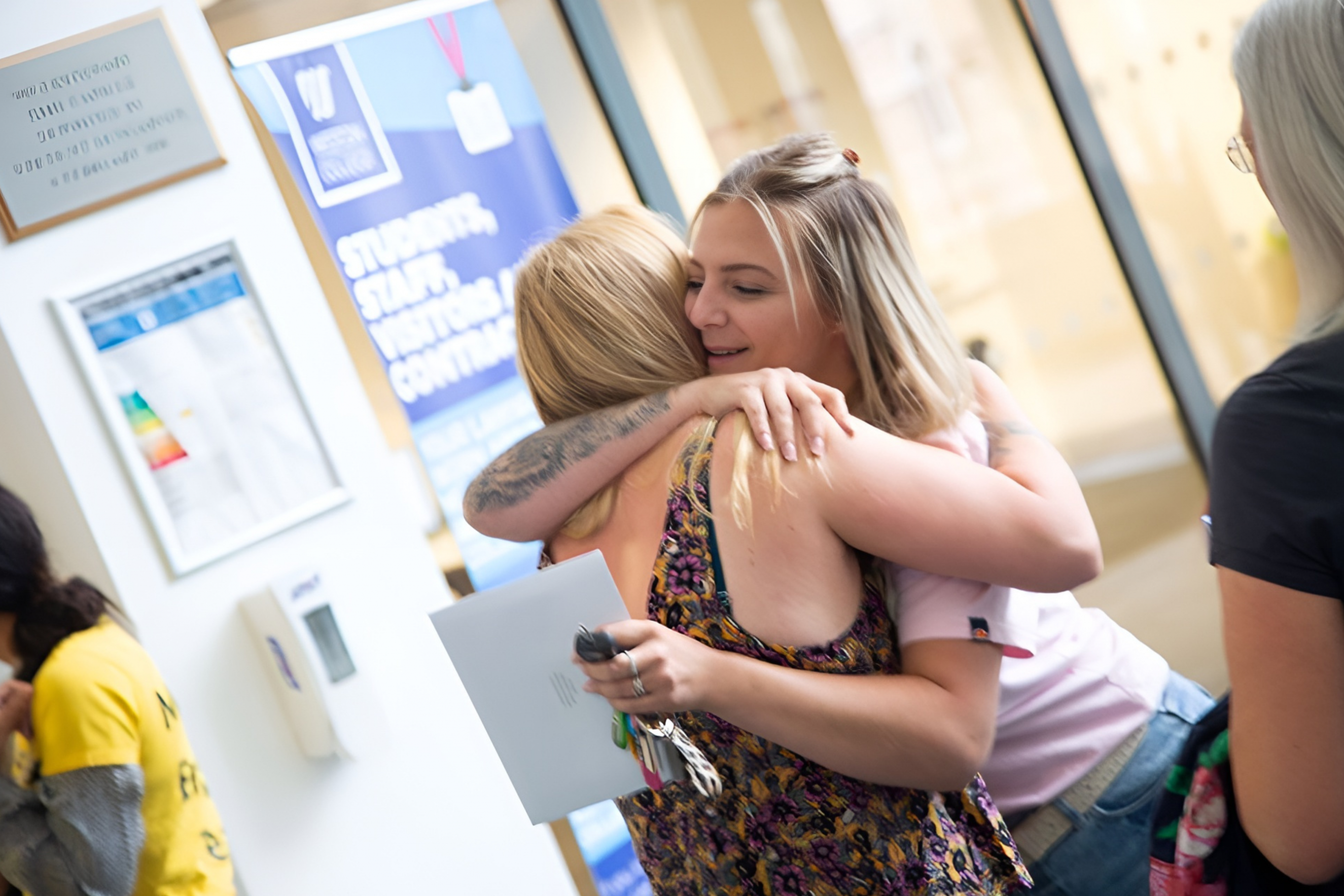 Learners celebrate their results