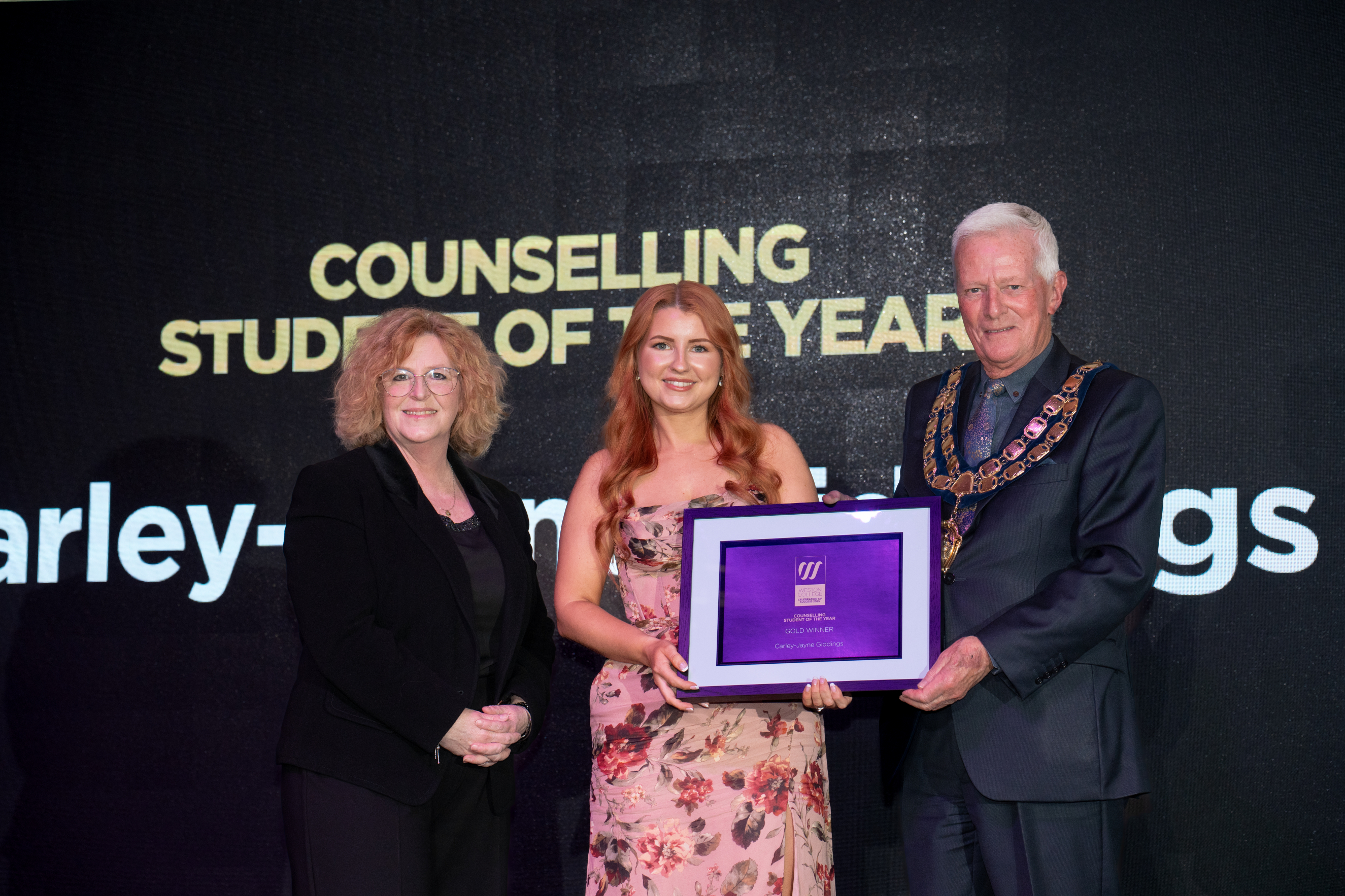 Carley-Jayne Receiving Award