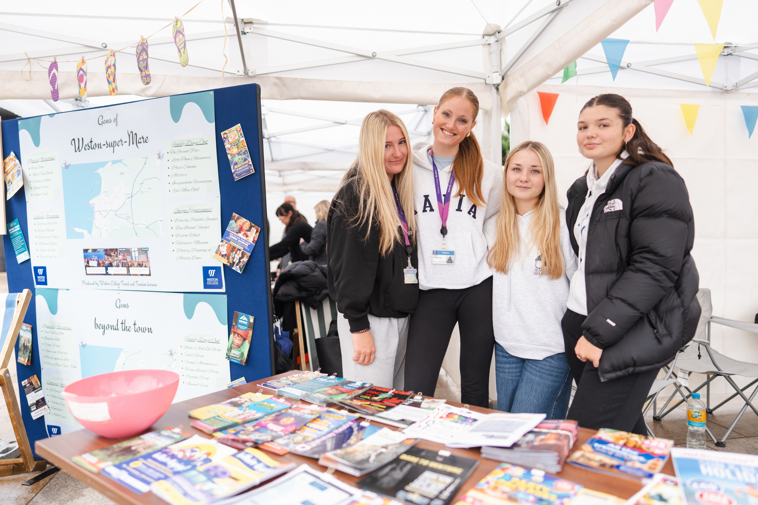 Business Students at their Curriculum Gazebo