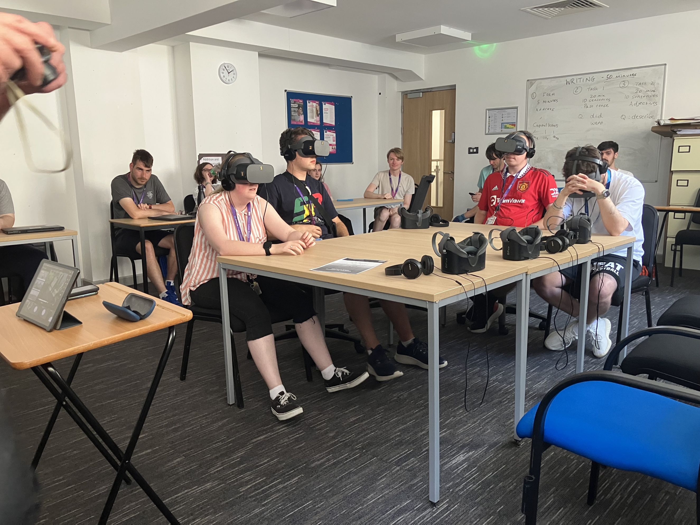 SEND Learners with VR Headsets on