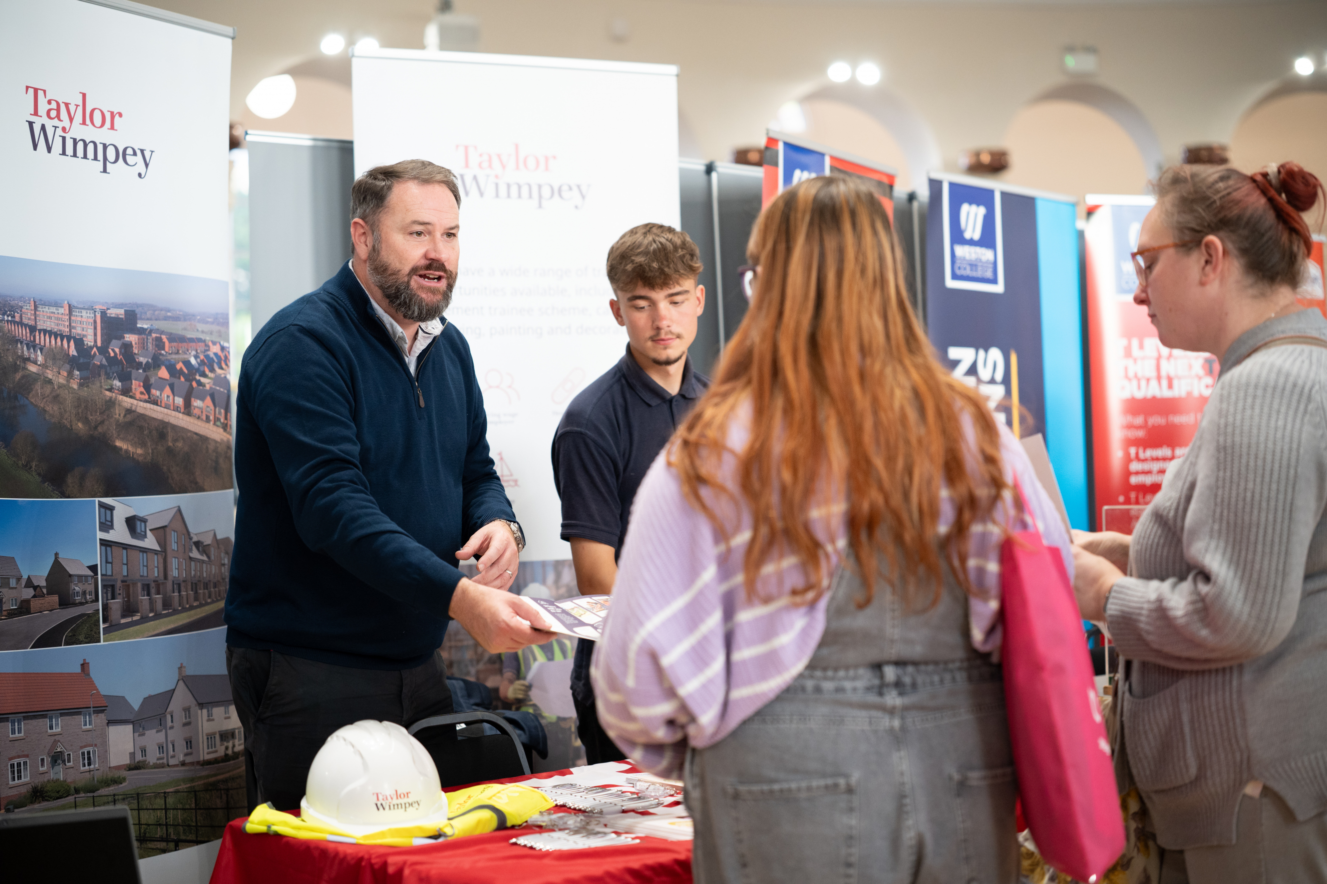 Taylor Wimpey talking to learners at What Next