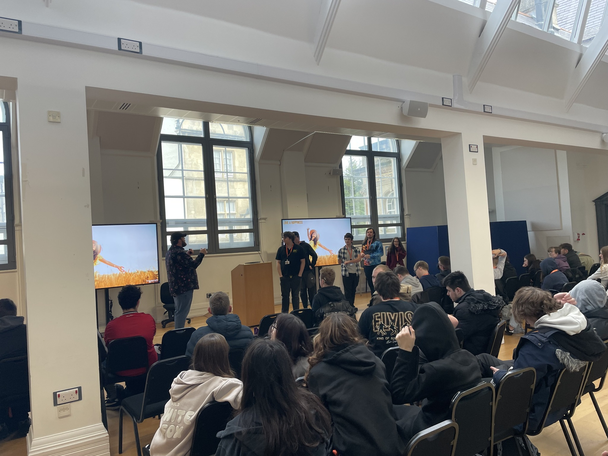 Nick Elston Delivering Guest Lecture to SEND Learners in the Conference Centre