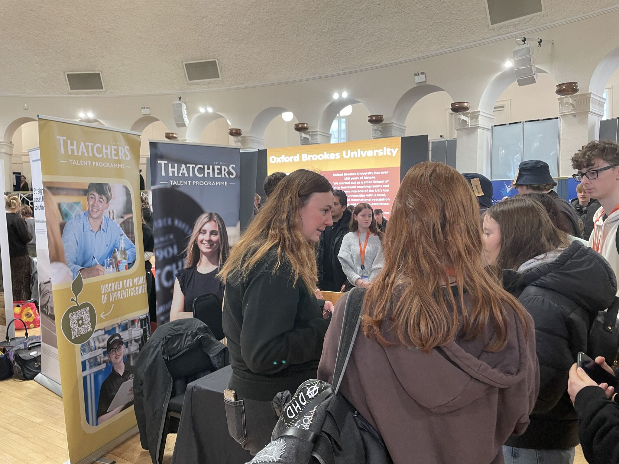 Careers Fest Students Talking to Thatchers