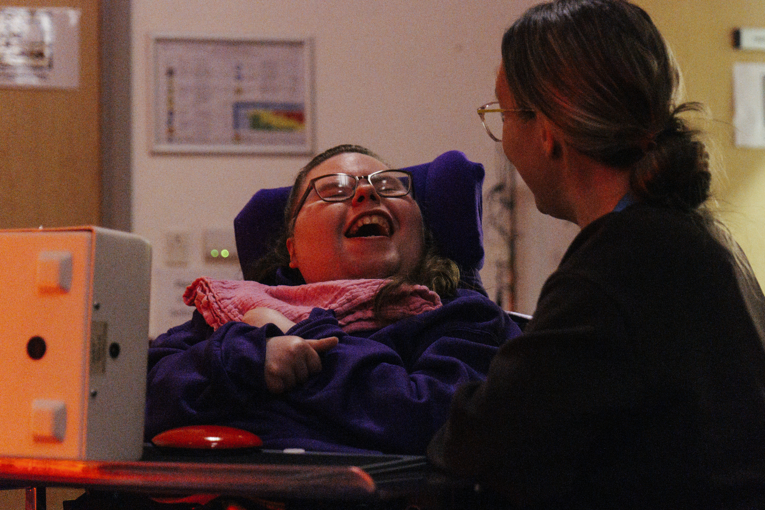 Millie smiling in class