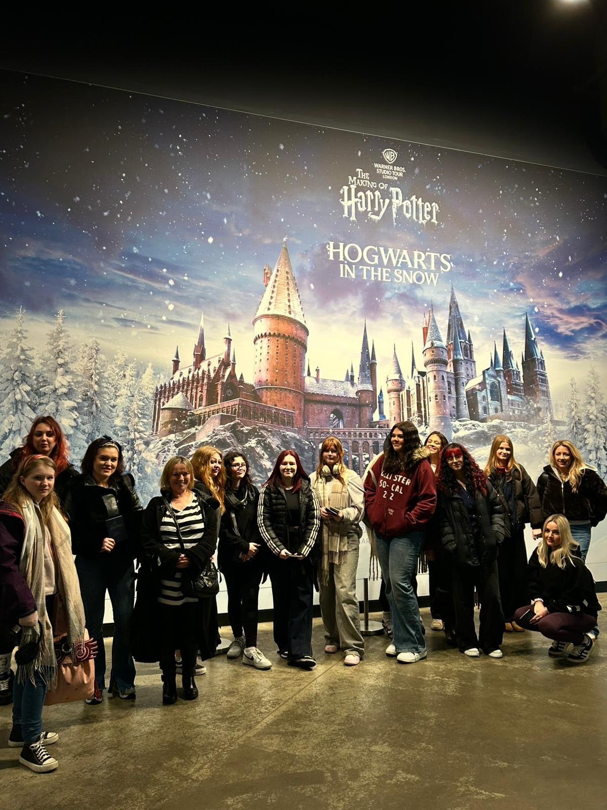 Students at Harry Potter studios