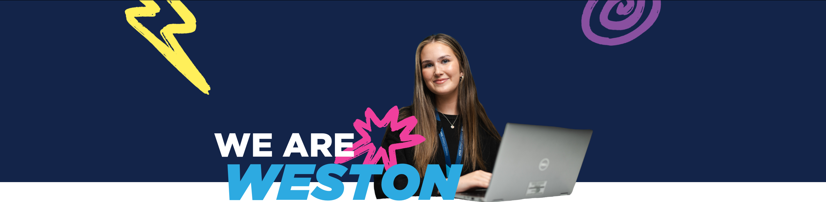 we are weston - girl on laptop