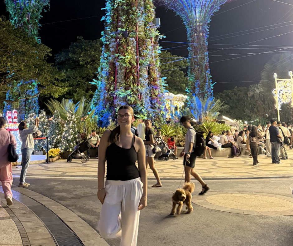 Photo of Ellie travelling