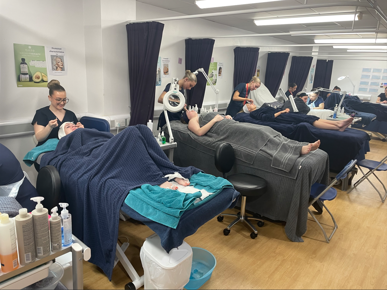 Students completing treatments with models