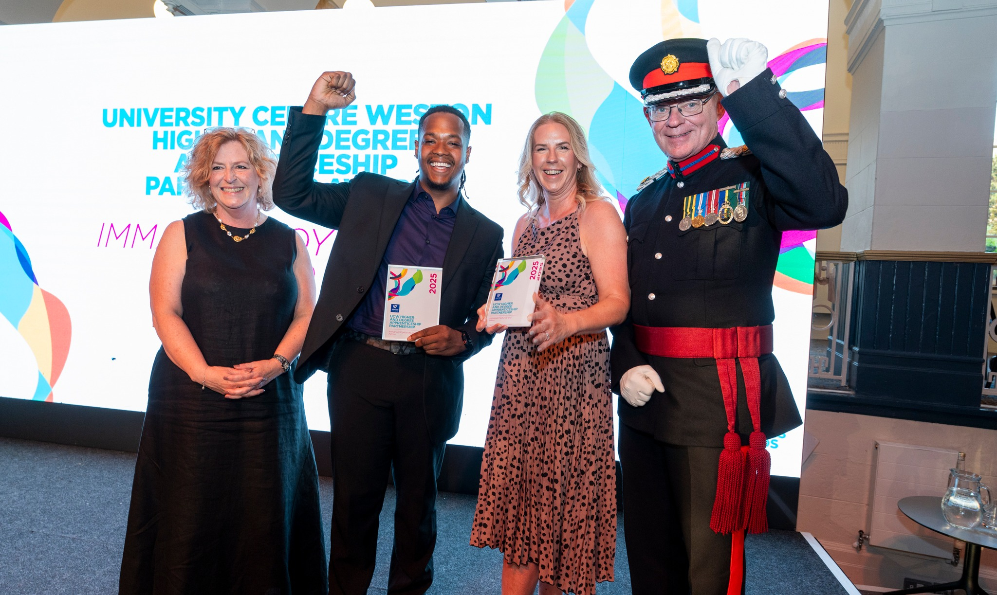 Business Award Winners on Stage