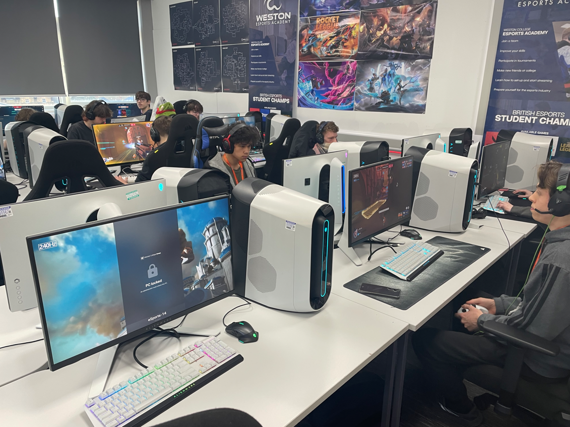Esports learners competing in tournament