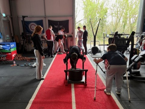 Sport students working out in JC Strength Studio