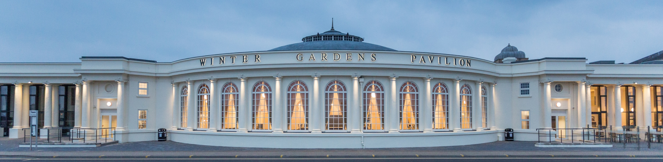 seaside exterior of the winter gardens
