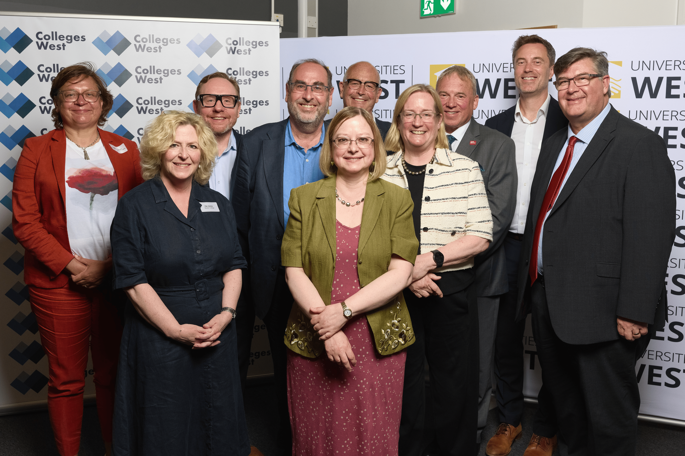 Group photo from the Colleges West and Universities West launch.