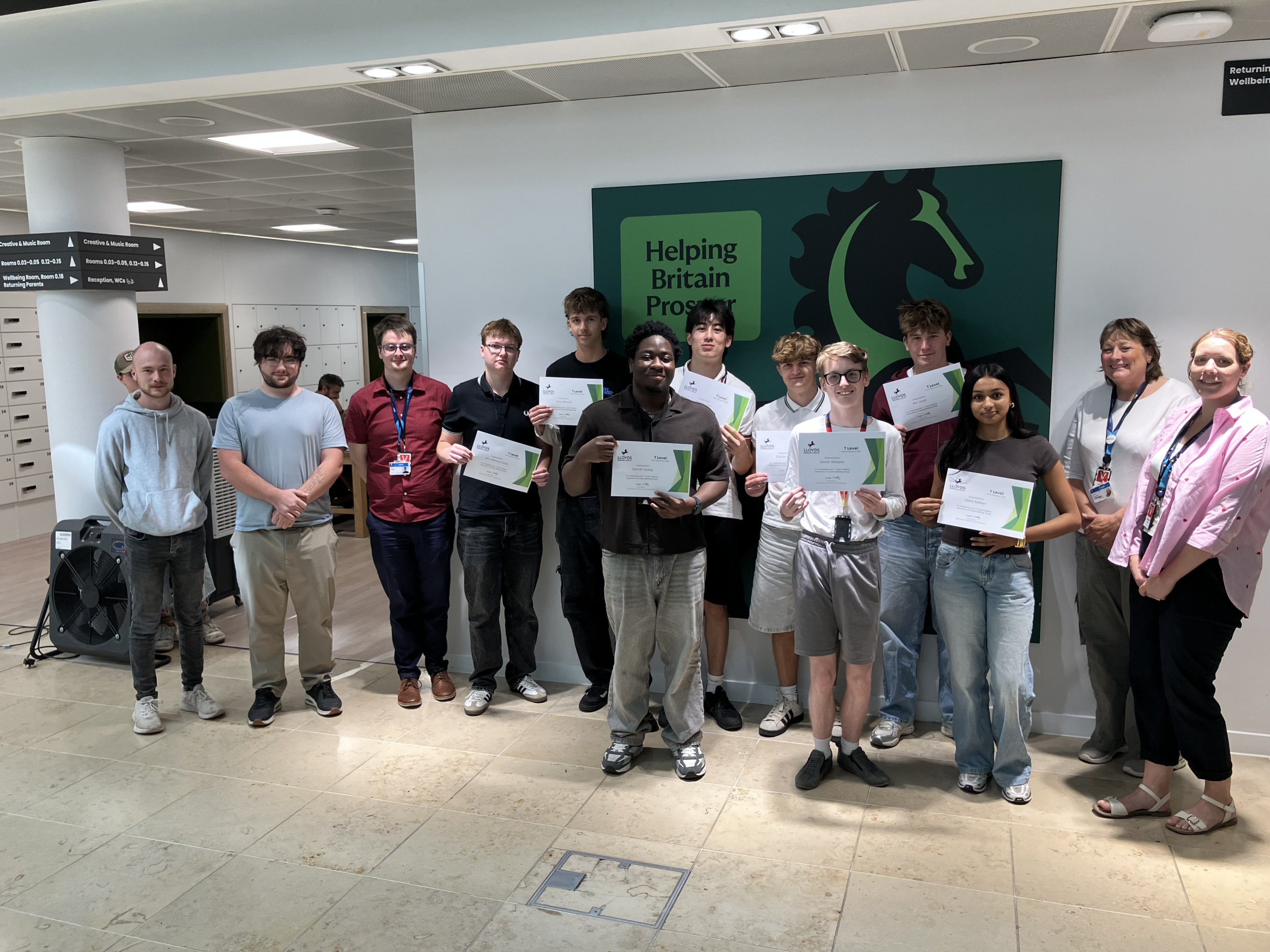 Students at Lloyds Banking Group