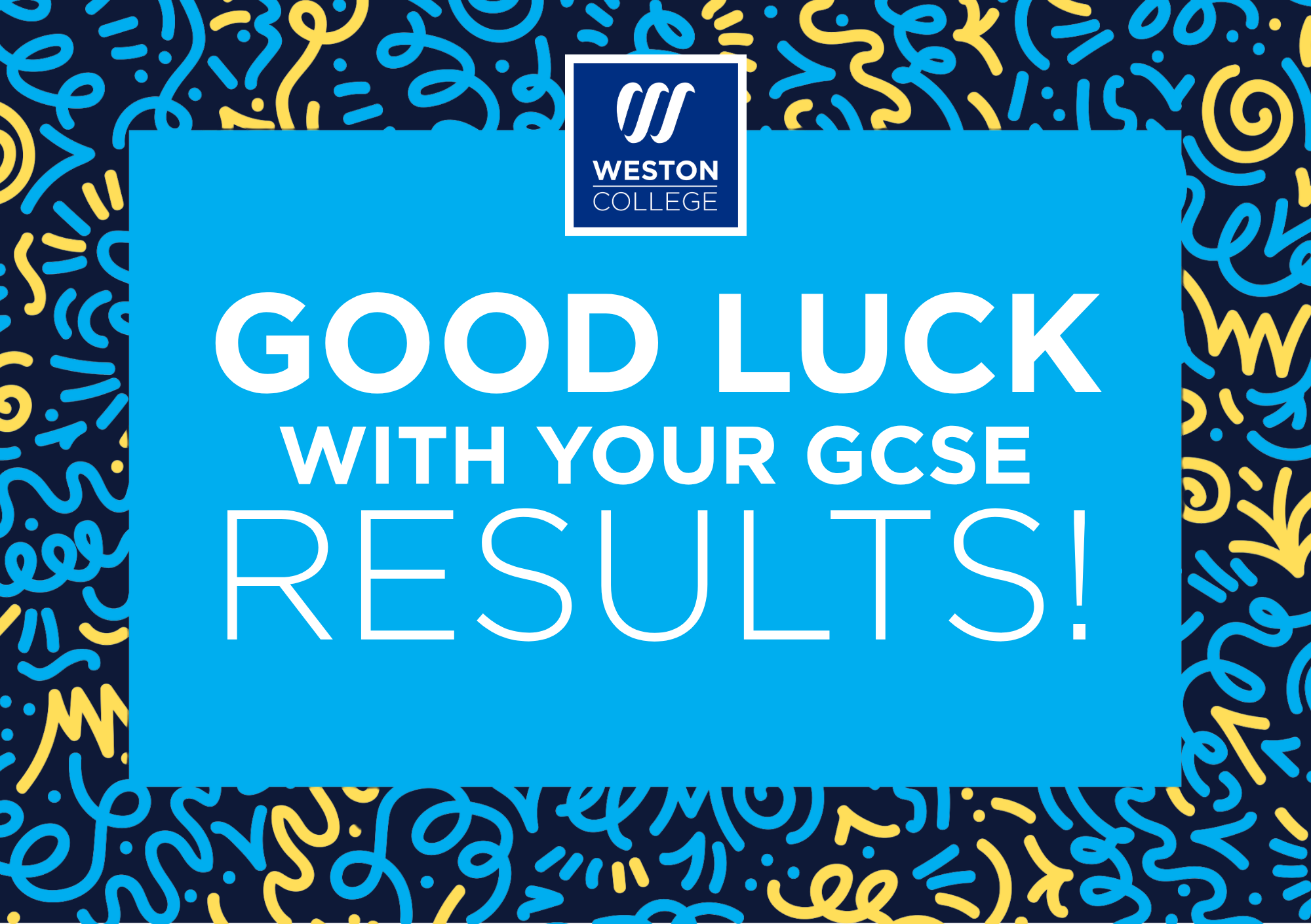 Good luck GCSE Results graphic