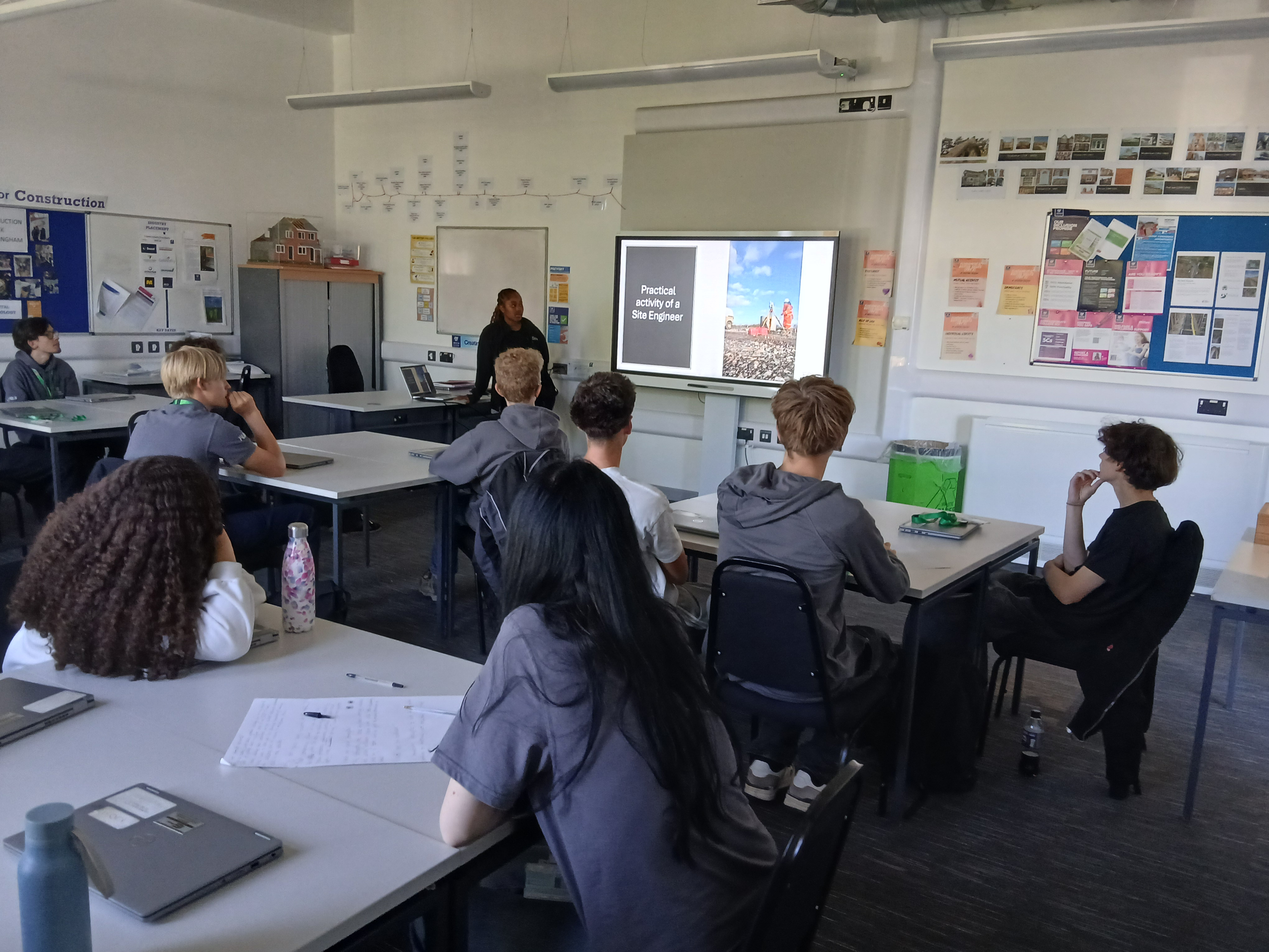 Kimberley giving guest lecture to students