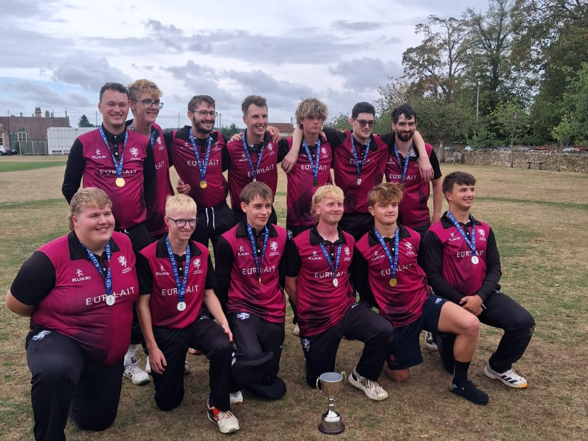 Somerset Disabled Cricket Club posing with their medals