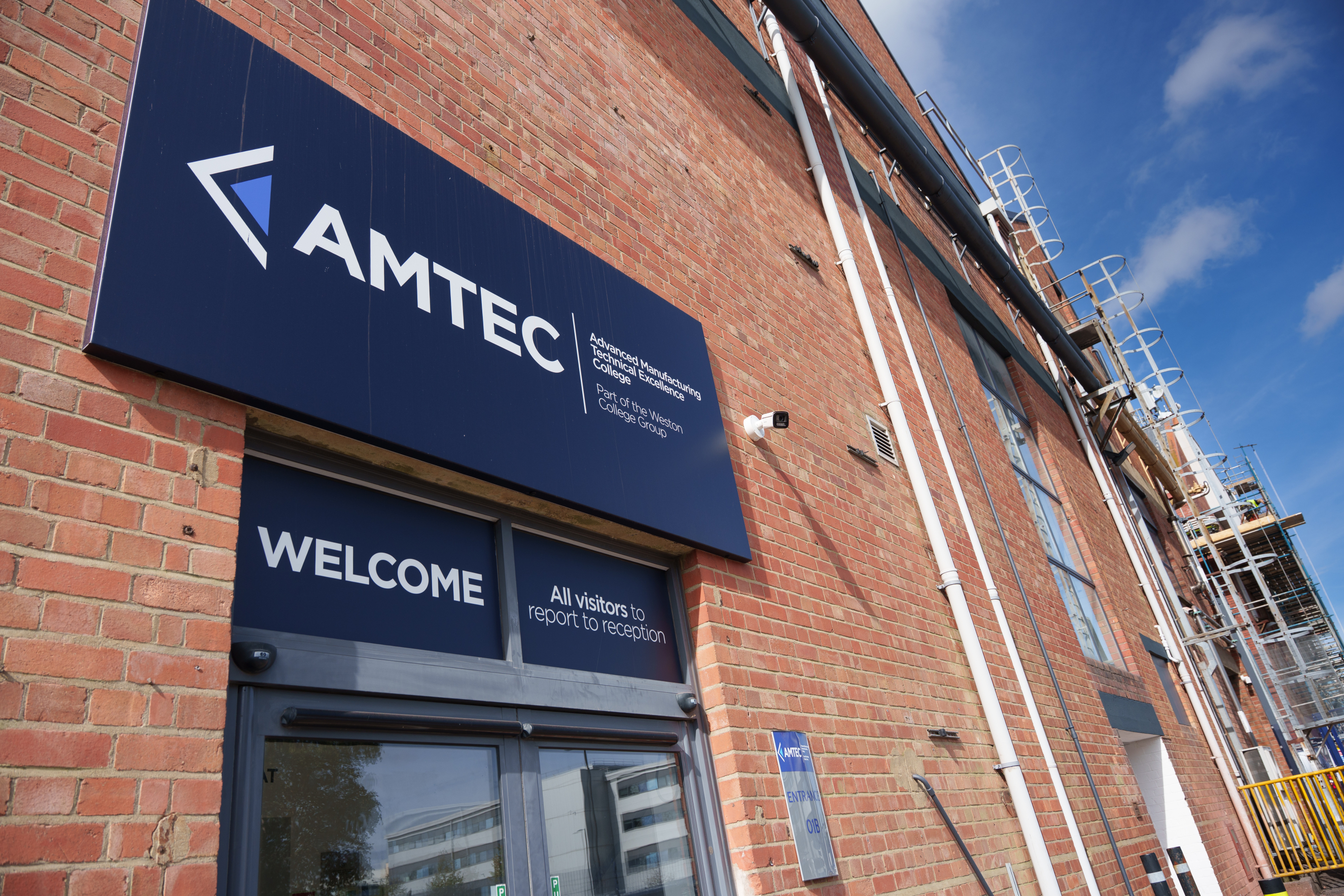 Outside of AMTEC building
