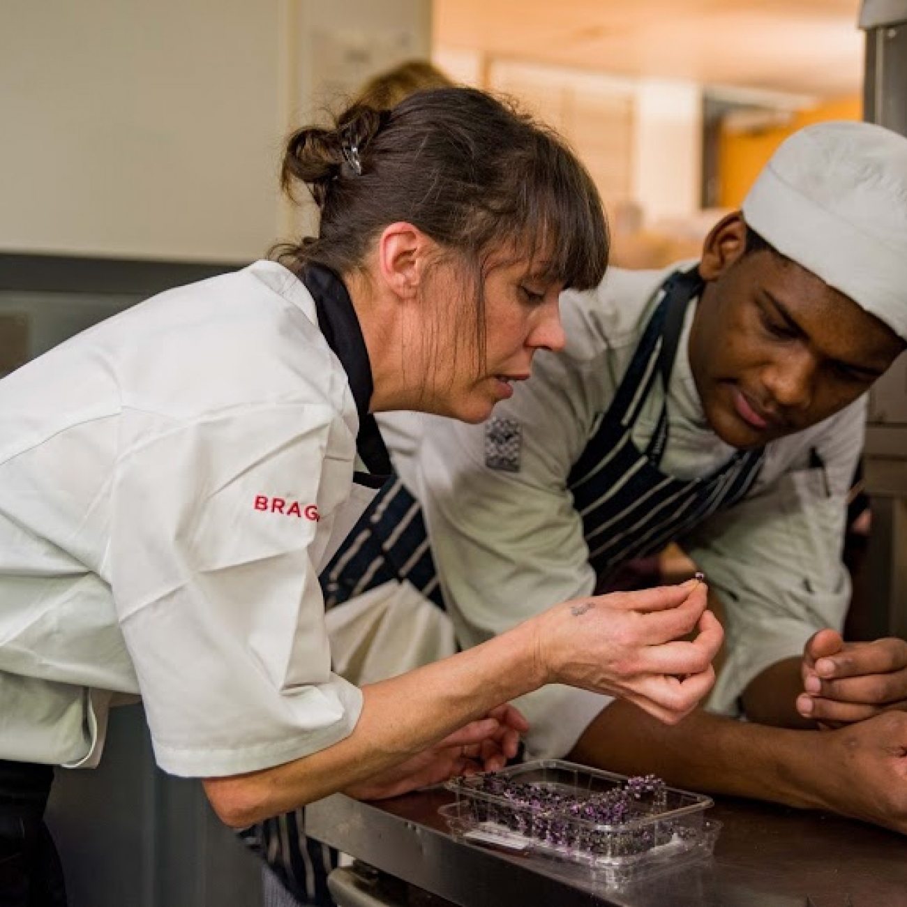 Elisabeth with student