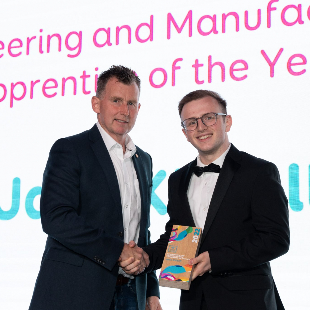 Jack Kitsell winning apprenticeship award