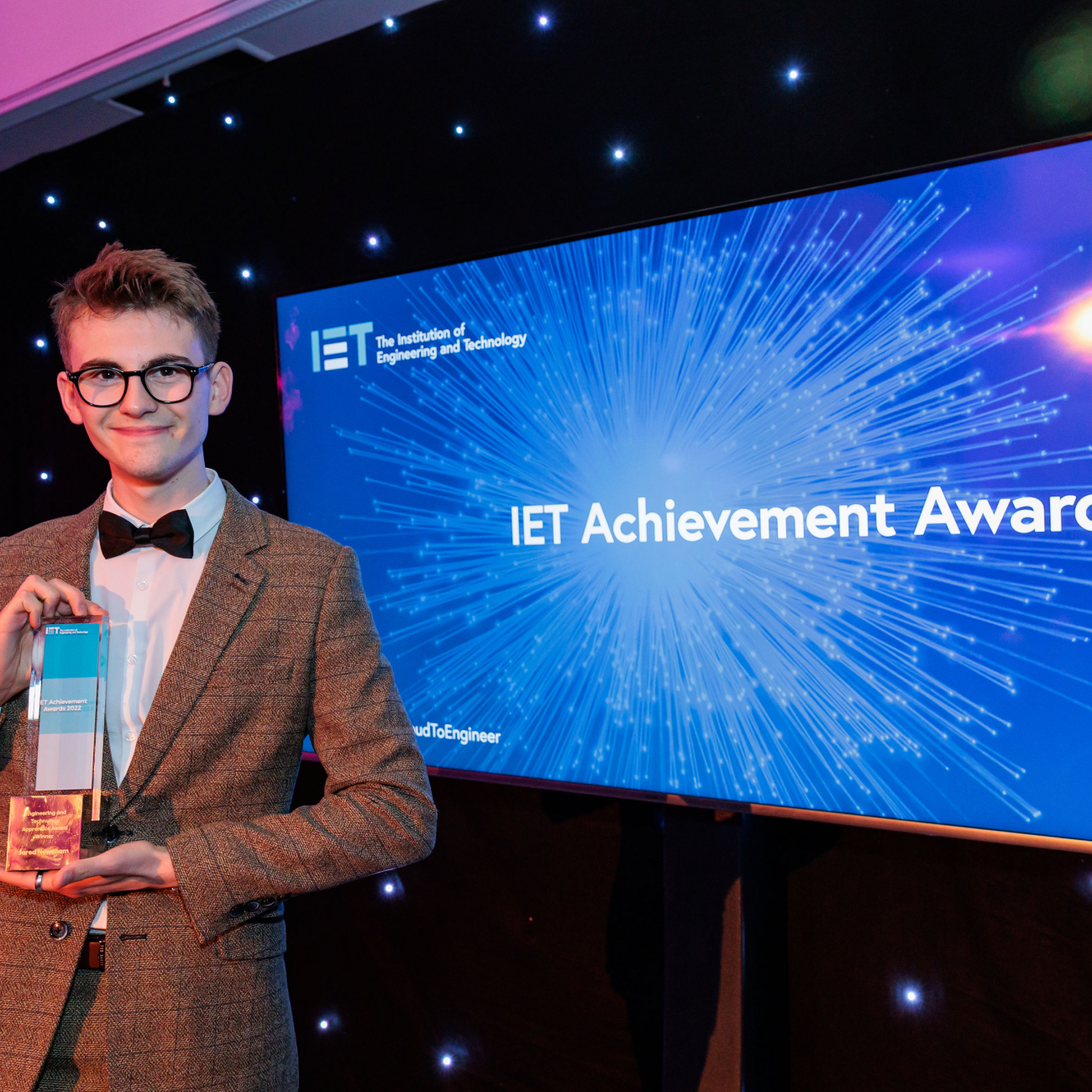 Jared at the IET awards