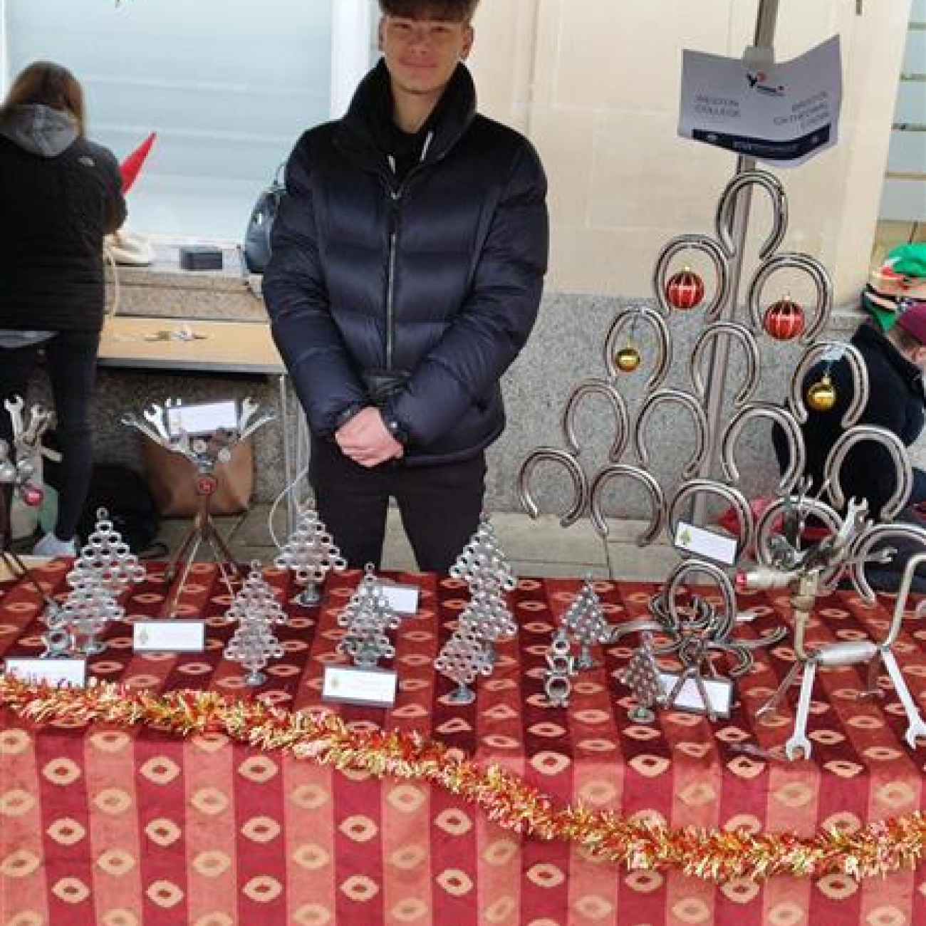 Jack at the Young Enterprise Christmas Market