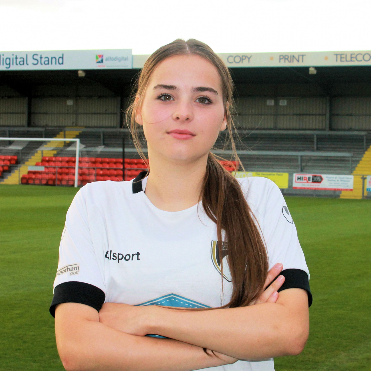 Female football player for weston football club