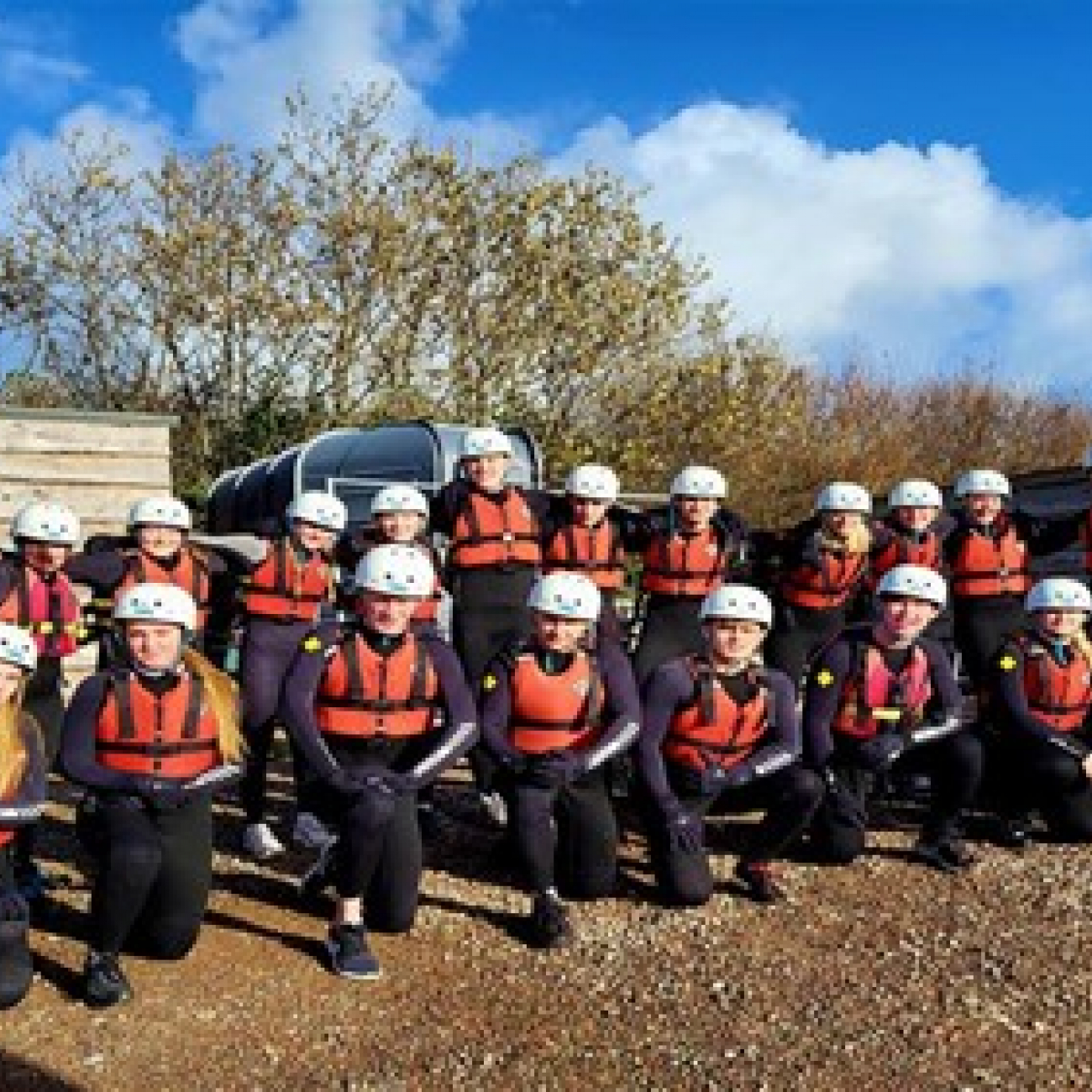 Learners preparing for coasteering adventure