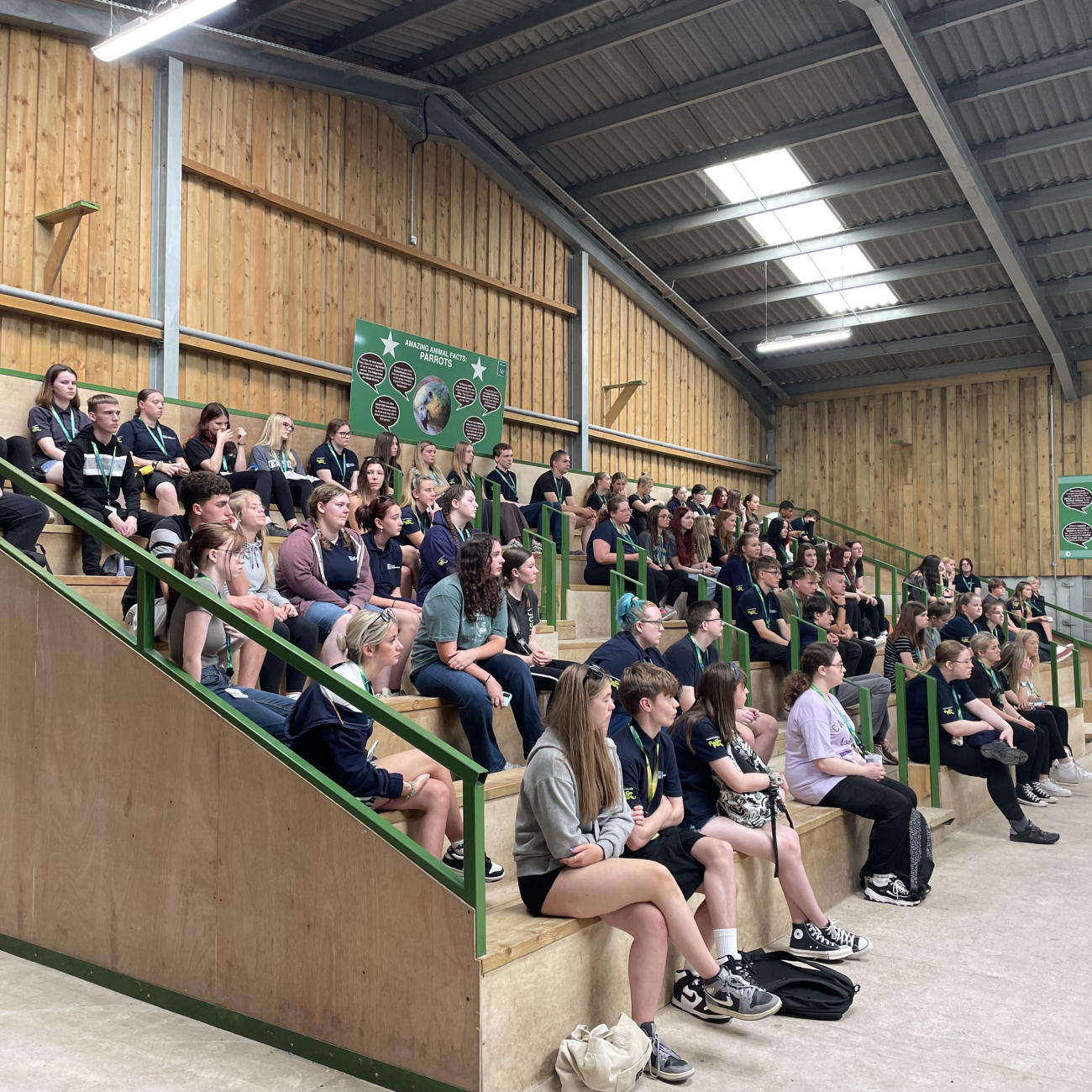 learners at animal management careers morning