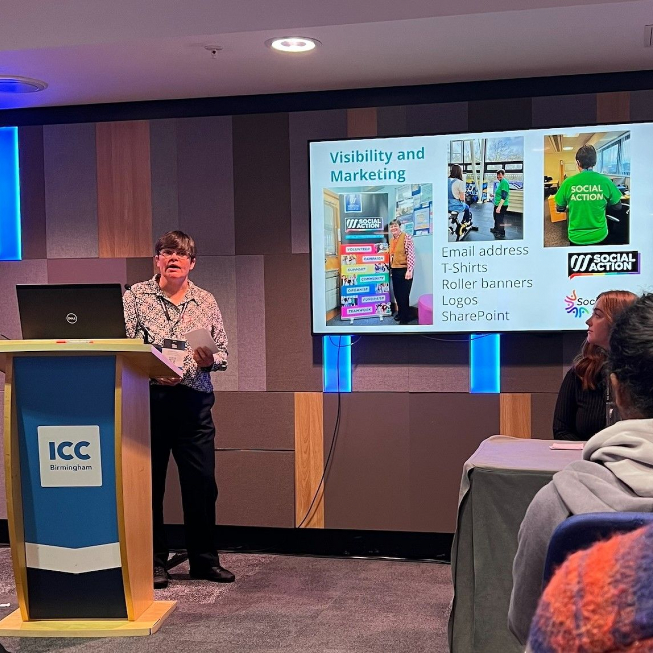 Anne presenting at the AoC Conference