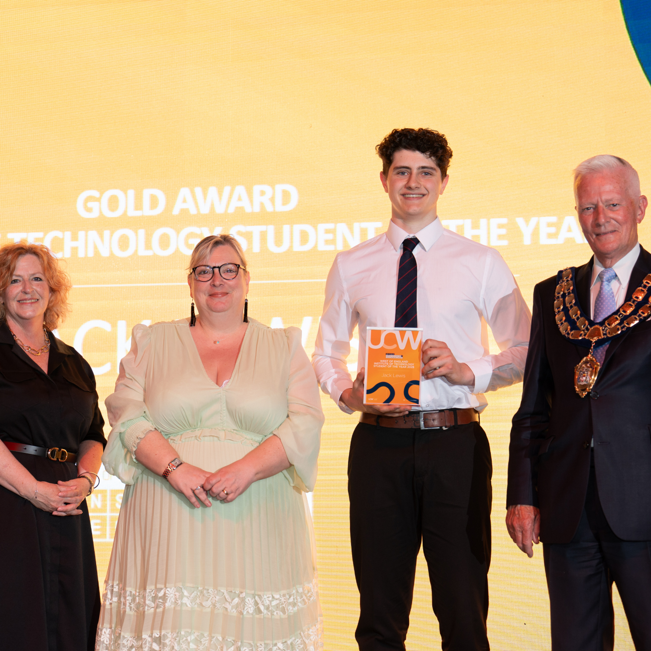 Jack Winning an Award at UCW Awards