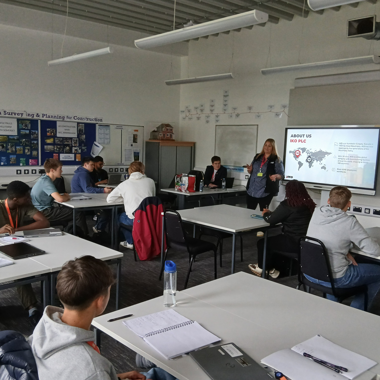 IKO Group delivering a guest lecture to our students