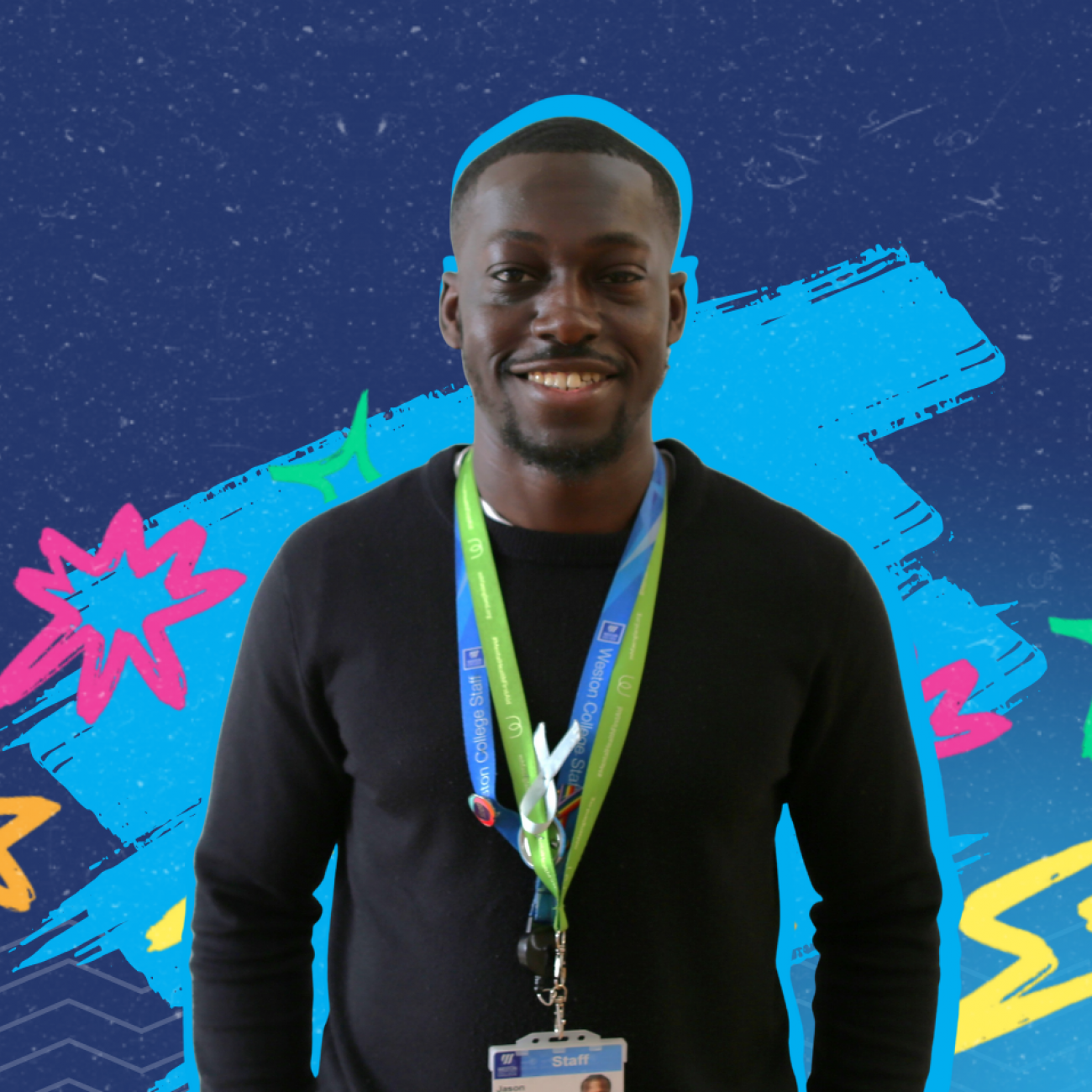 Jason smiling at the camera