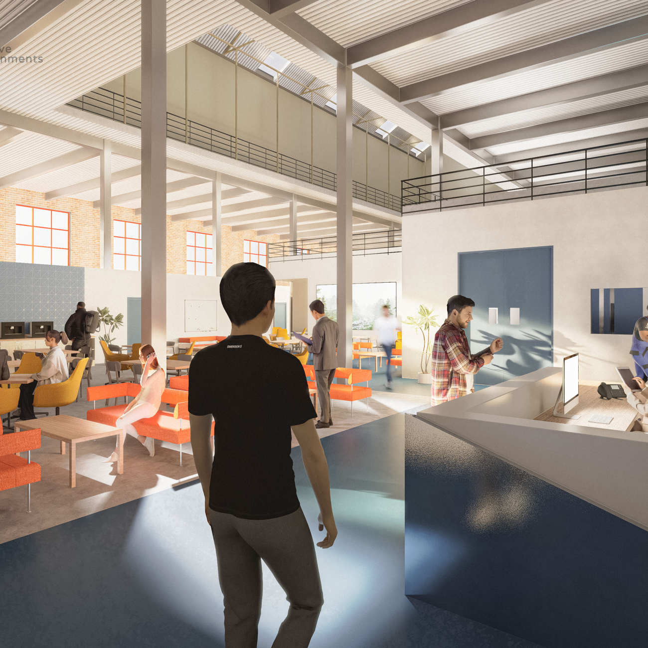 Concept art for main reception