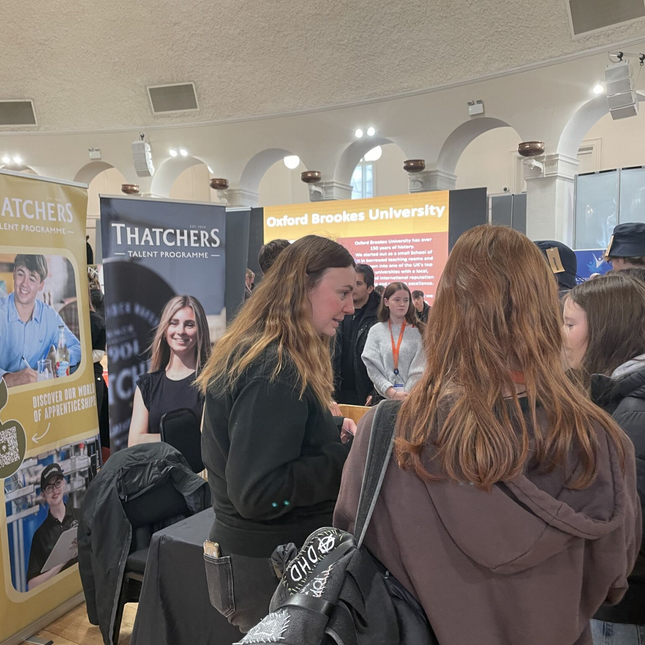 Careers Fest Students Talking to Thatchers