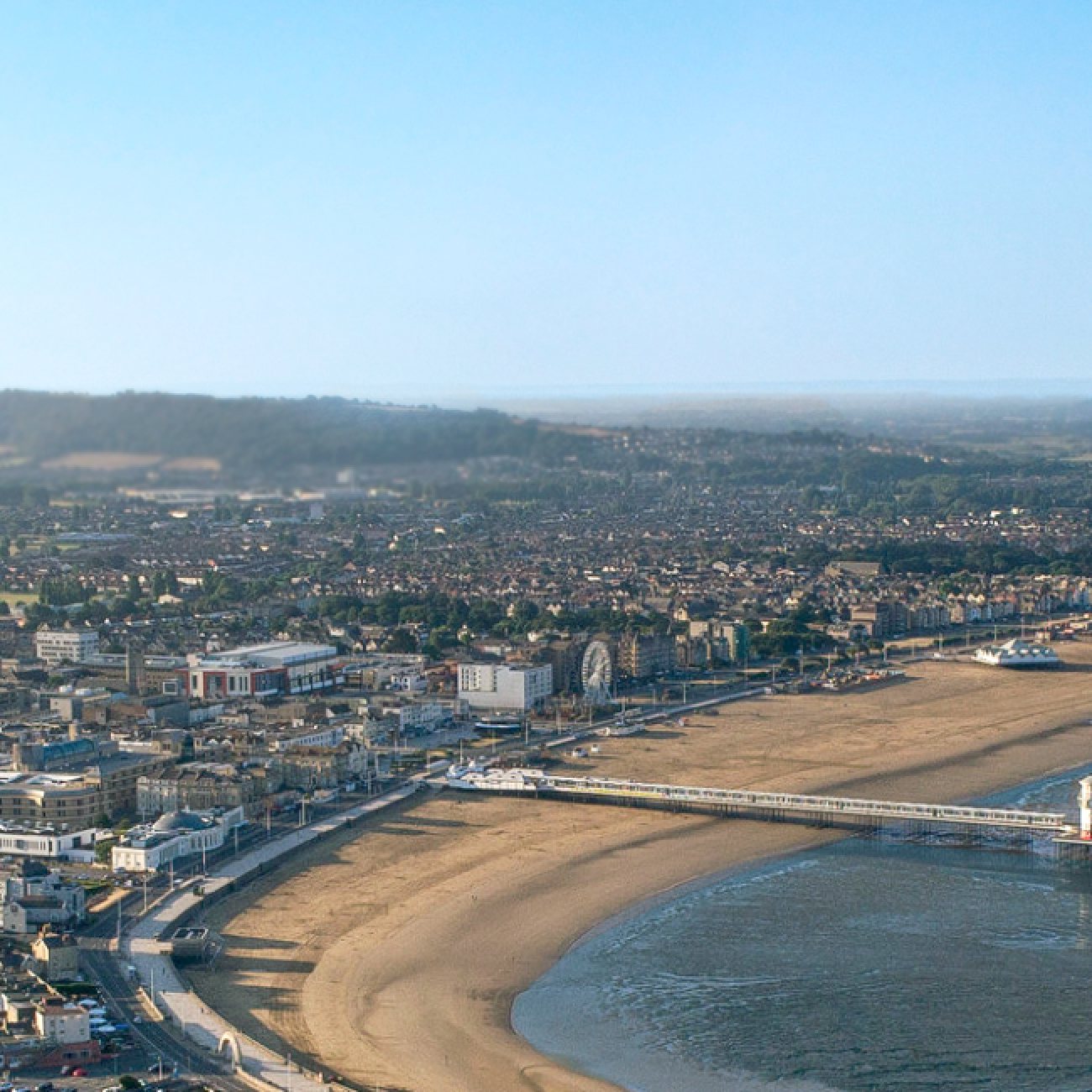 drone photo of knightstone campus in weston-super-mare
