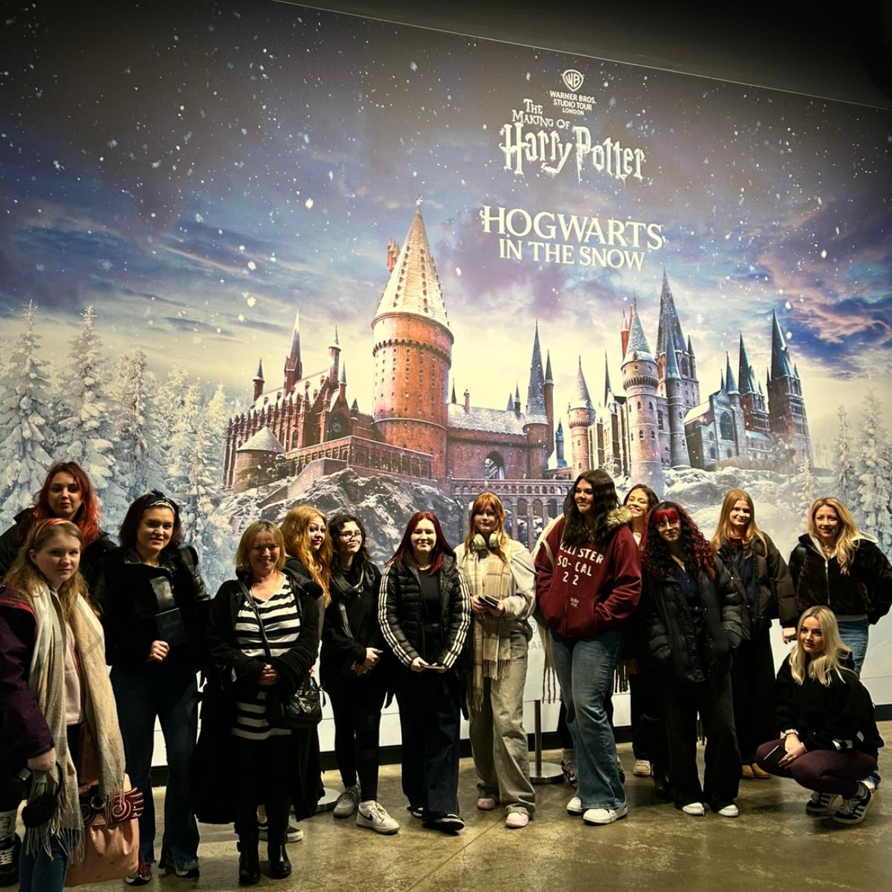 Students at Harry Potter studios