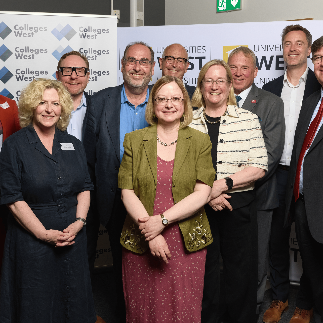 Group photo from the Colleges West and Universities West launch.