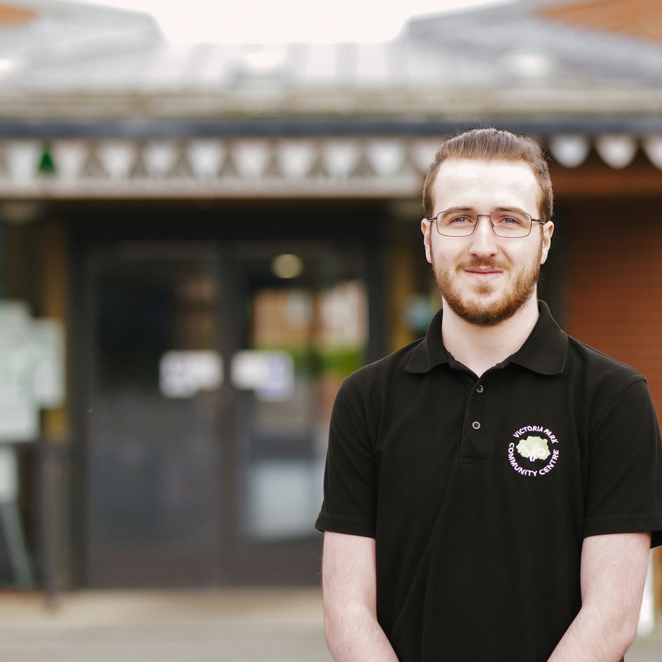 Toby on his Kings Trust Placement smiling