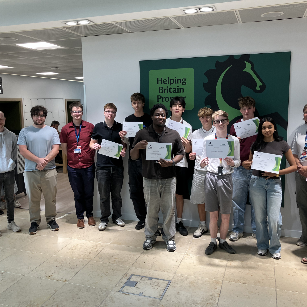 Students at Lloyds Banking Group