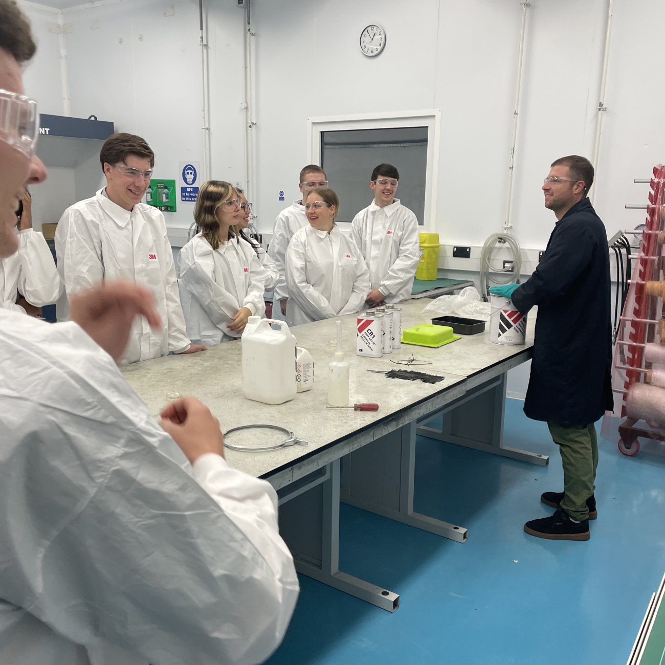 Learners take part in practical at AMTEC