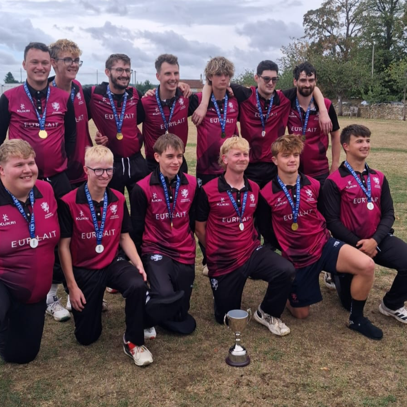 Somerset Disabled Cricket Club posing with their medals