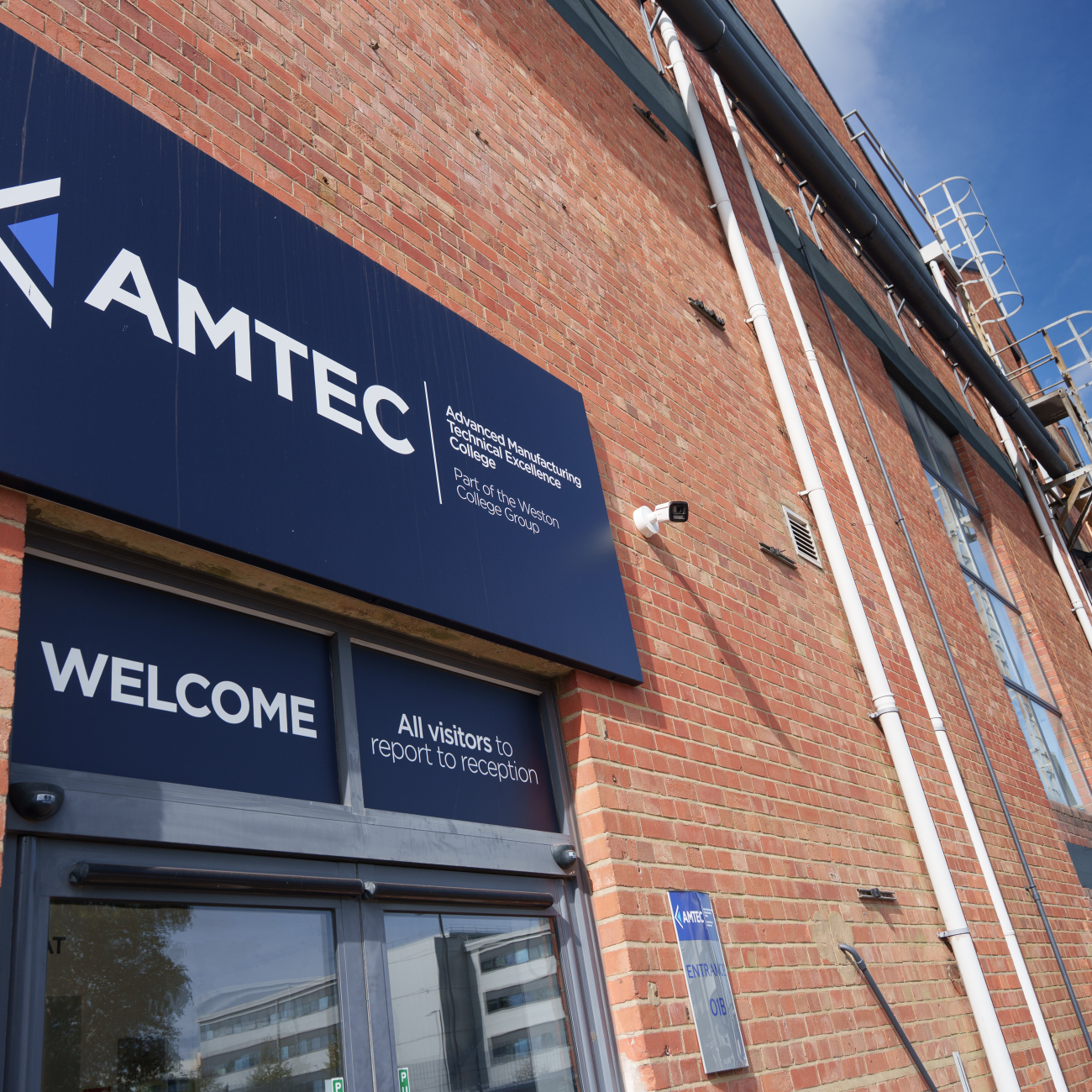 Outside of AMTEC building