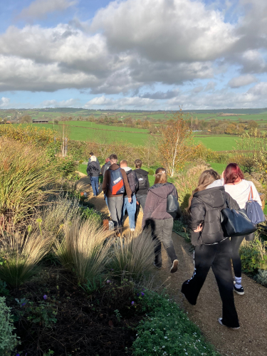 Students going foraging for ingredients